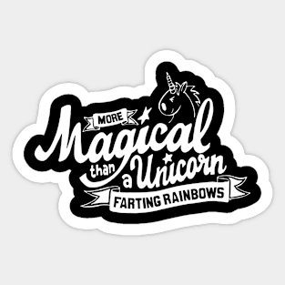 Unicorn Magic - White Sticker